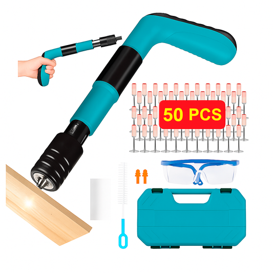 Kit de Pistola Remachadora + Paquete de 50 Remaches Fulminantes